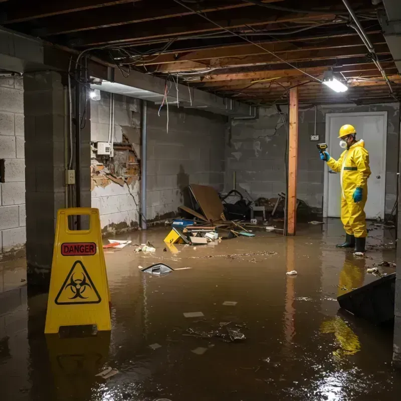 Flooded Basement Electrical Hazard in Cape Girardeau County, MO Property